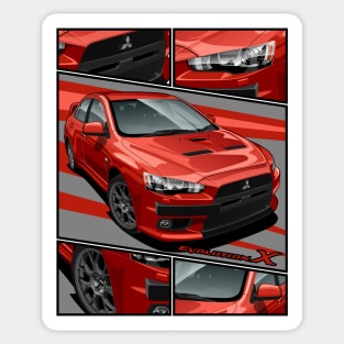 Mitsubishi Lancer Evolution X Sticker